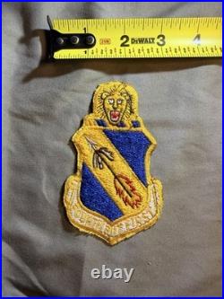 Fourth Air Force Patch Embroidered Insignia Yellow Blue Lion Design withProvedence