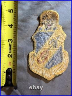 Fourth Air Force Patch Embroidered Insignia Yellow Blue Lion Design withProvedence