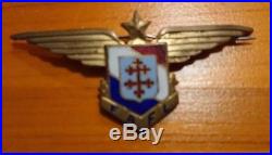 Free French Air Force badge. Military pilots of the FAFL Genuine 1940's Badge
