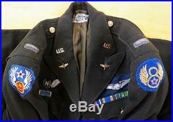 GREAT WWII BRIT MADE 8th 9th AIR FORCE RCAF & USAAF COMBAT NAVIGATORS JACKET