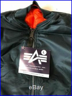 G. I. USAF MA-1 Blue Flyers Jacket By Alpha Industries, Made In USA