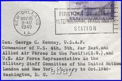 General George Kenney WW II Army Air Force Commander South Pacific Autograph General George Kenney WW II Army Air Force Commander South Pacific Autograph