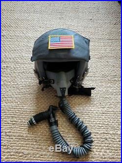 Genuine USAF Air Force Gentex Pilot Helmet HGU-55/P, 12P Mask, CRU-60P connector