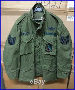 Genuine Usaf Late Vietnam M65 Field Jacket Og 1982 Ex Cond! Large Regular