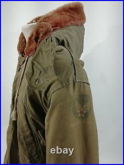 Genuine Vintage USAF B11 Wool Lined Parka Coat Jacket RARE Large 38-40