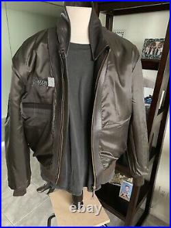 Gibson A-2 Brown Flight USAF Bomber Goatskin Leather Jacket 48 XL Very Nice