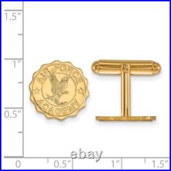Gold Plated 925 Silver United States Air Force Academy Crest Cuff Links LogoArt