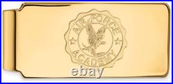 Gold Plated 925 Silver United States Air Force Academy Crest Money Clip LogoArt