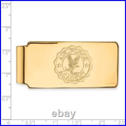 Gold Plated 925 Silver United States Air Force Academy Crest Money Clip LogoArt
