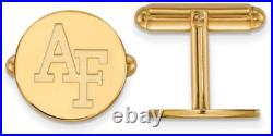 Gold Plated Sterling Silver United States Air Force Academy Cuff Links LogoArt