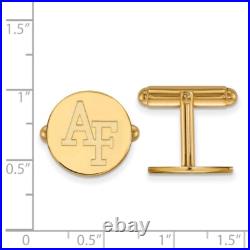 Gold Plated Sterling Silver United States Air Force Academy Cuff Links LogoArt