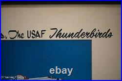 Great Vintage USAF Thunderbirds Signed Photograph Hand Inscribed & Framed