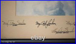 Great Vintage USAF Thunderbirds Signed Photograph Hand Inscribed & Framed