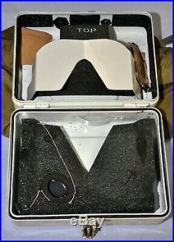 HGU-26 Dual-Visor Helmet with EEU-2/P Nuclear Flash Goggles with Case USAF NICE
