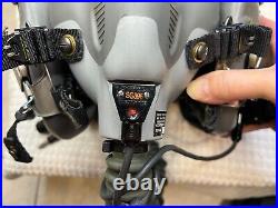 HGU-55/P Fighter Pilot Helmet, MBU-20/P Mask. Authentic. Size Small