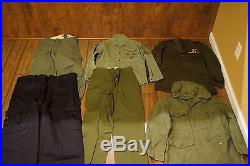 HUGE LOT about 100 Military Uniforms Jackets WWII Korea Vietnam USAF USN USMC