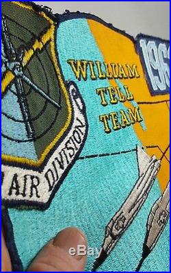 Huge Usaf William Tell Team Jacket Patch 25th Air Division 9 Inches Wide
