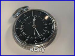 Hamilton Gct 22j Usaf 4992b Military Pocket Watch Chronometer Works