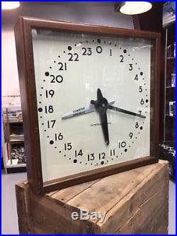 IBM US Army Air Force 24hr Vintage Minute Impulse Secondary Slave Clock WORKS