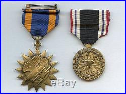 INTERESTING WWII AIR FORCE POW MEDAL (NAMED) & AIR MEDAL RESEARCHED, SCARCE