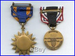 INTERESTING WWII AIR FORCE POW MEDAL (NAMED) & AIR MEDAL RESEARCHED, SCARCE