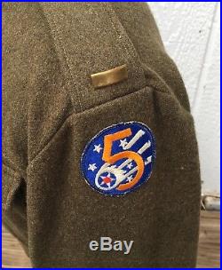 Identified 5th Air Force navigator battle dress uniform with some research ww2