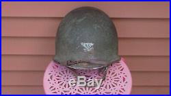 Identified WWII Fixed Bale M1 Helmet WW2 9th Air Force Chemical Corps Colonel