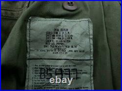 Issued 1987 Air Force OD Green M-65 Field Jacket Coat Cold Weather Small