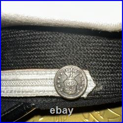 JAPAN MADE U. S. Air Force Field Grade Officer White Top Bullion Visor Cap