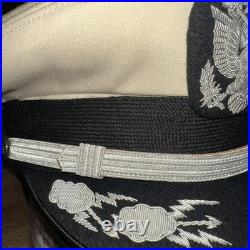 JAPAN MADE U. S. Air Force Field Grade Officer White Top Bullion Visor Cap