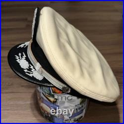 JAPAN MADE U. S. Air Force Field Grade Officer White Top Bullion Visor Cap