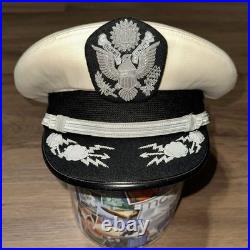 JAPAN MADE U. S. Air Force Field Grade Officer White Top Bullion Visor Cap