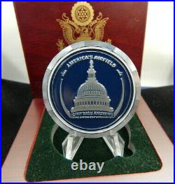 JOINT BASE ANDREWS HOME OF AIR FORCE ONE WASHINGTON D. C. 1.75 COIN With WOOD BOX