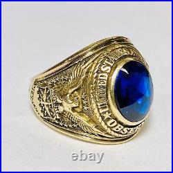 Jostens 10K Yellow Gold 1955 United States Air Force Observer Size 9 Ring 19.5g