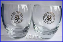 Kennedy/johnson - Authentic Air Force One/white House Presidential Seal Glasses