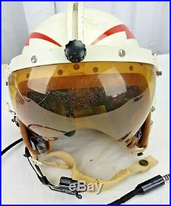 Korean War 1953 USAF Air Force P-1B Flight Helmet withSquad Colors, Electronics +