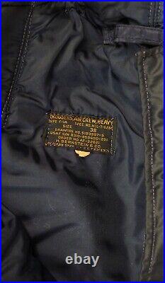 Korean War US Air Force B-15c Flight Jacket & Pants WithSuspenders Size 44 #318