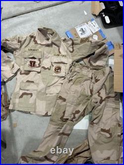 Lot of 13 Us Air Force Uniform shirts Pants And Coat