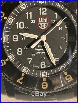 Luminox F-117 Nighthawk 3400 Navy Seals USAF Stealth Swiss Black Watch