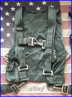 MILITARY PILOT F-16/F-15 USAF TORSO FLIGHT HARNESS ASSEMBLY, Ejecting Parachute