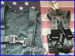 MILITARY PILOT F-16/F-15 USAF TORSO FLIGHT HARNESS ASSEMBLY, Ejecting Parachute