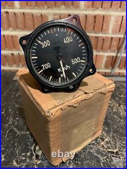 MINT BOXED UNISSUED! WW2 German Airforce Luftwaffe Plane Speedometer Dial