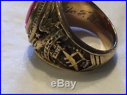MINT WWII Pilot U S Army Air Corps Air Force Military 10K Gold Ring 1941 Turner
