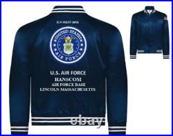 Macdill Air Force Basetampa-floridausaf Embroidered Satin Jacket(back Only)
