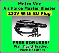 Metro Vac Air Force Master Blaster MB-3CD 220V Car Motorcycle Dryer Europe