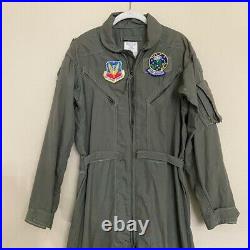 Military Airforce pilot's flying/flight suit rare patches Size L Large 40