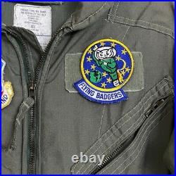 Military Airforce pilot's flying/flight suit rare patches Size L Large 40