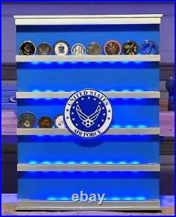Military Challenge Coin Display US Air Force 1