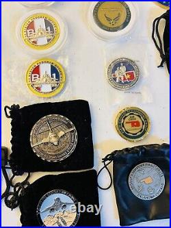 Military Coin Lot Of 23 Air Force B-1 Lancer Egress Boeing Vet Collection Coins