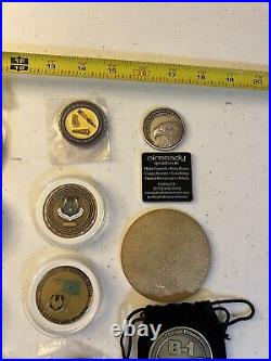 Military Coin Lot Of 23 Air Force B-1 Lancer Egress Boeing Vet Collection Coins